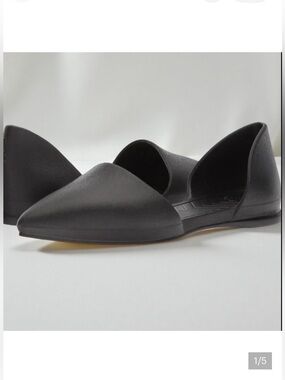 Black Native Audrey Point toe flats